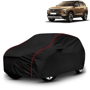 ayshu all-weather resistant car cover compatible with tata safari  triple-stitched mirror amp antenna pockets with elastic bottom hem amp buckle strap  dustproof uv protection