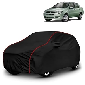 ayshu all-weather resistant car cover compatible with fiat petra  triple-stitched mirror amp antenna pockets with elastic bottom hem amp buckle strap  dustproof uv protection