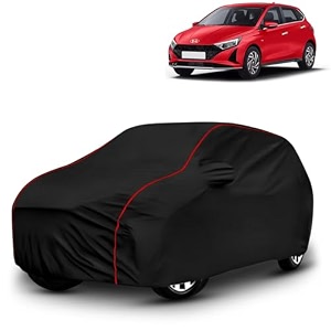 ayshu all-weather resistant car cover compatible with hyundai i20 sportz  triple-stitched mirror amp antenna pockets with elastic bottom hem amp buckle strap  dustproof uv protection