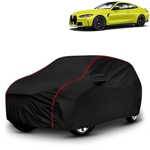 ayshu all-weather resistant car cover compatible with bmw m series  triple-stitched mirror amp antenna pockets with elastic bottom hem amp buckle strap  dustproof uv protection