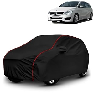 ayshu all-weather resistant car cover compatible with mercedes benz b class  triple-stitched mirror amp antenna pockets with elastic bottom hem amp buckle strap  dustproof uv protection