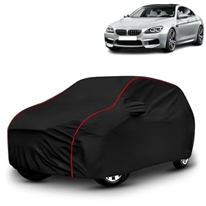 ayshu all-weather resistant car cover compatible with bmw m6  triple-stitched mirror amp antenna pockets with elastic bottom hem amp buckle strap  dustproof uv protection