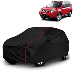 ayshu all-weather resistant car cover compatible with nissan x-trail  triple-stitched mirror amp antenna pockets with elastic bottom hem amp buckle strap  dustproof uv protection