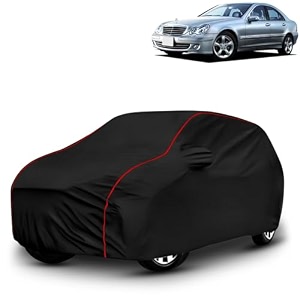 ayshu all-weather resistant car cover compatible with mercedes benz c280  triple-stitched mirror amp antenna pockets with elastic bottom hem amp buckle strap  dustproof uv protection