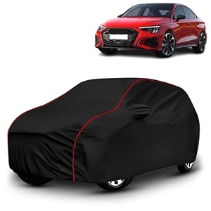 ayshu all-weather resistant car cover compatible with audi s3  triple-stitched mirror amp antenna pockets with elastic bottom hem amp buckle strap  dustproof uv protection