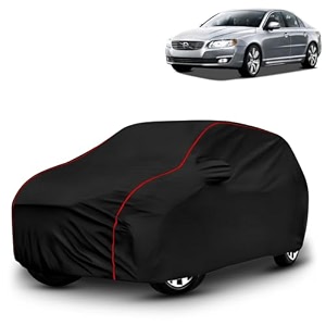 ayshu all-weather resistant car cover compatible with volvo s80  triple-stitched mirror amp antenna pockets with elastic bottom hem amp buckle strap  dustproof uv protection