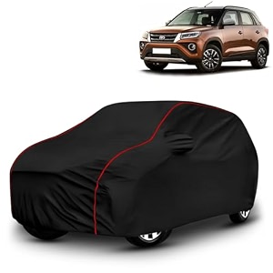 ayshu all-weather resistant car cover compatible with toyota urban cruiser  triple-stitched mirror amp antenna pockets with elastic bottom hem amp buckle strap  dustproof uv protection