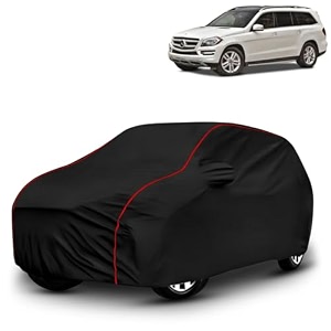 ayshu all-weather resistant car cover compatible with mercedes benz gl  triple-stitched mirror amp antenna pockets with elastic bottom hem amp buckle strap  dustproof uv protection