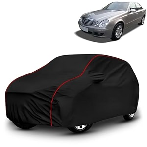 ayshu all-weather resistant car cover compatible with mercedes-benz e class 280 cdi  triple-stitched mirror amp antenna pockets with elastic bottom hem amp buckle strap  dustproof uv protection