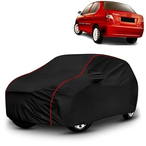 ayshu all-weather resistant car cover compatible with tata indigo cs  triple-stitched mirror amp antenna pockets with elastic bottom hem amp buckle strap  dustproof uv protection