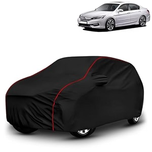 ayshu all-weather resistant car cover compatible with honda accord  triple-stitched mirror amp antenna pockets with elastic bottom hem amp buckle strap  dustproof uv protection
