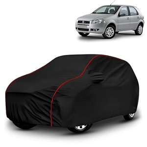 ayshu all-weather resistant car cover compatible with fiat palio stile  triple-stitched mirror amp antenna pockets with elastic bottom hem amp buckle strap  dustproof uv protection