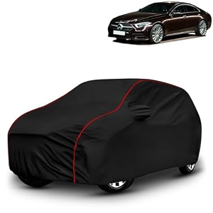 ayshu all-weather resistant car cover compatible with mercedes benz cls  triple-stitched mirror amp antenna pockets with elastic bottom hem amp buckle strap  dustproof uv protection