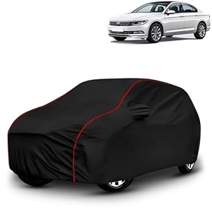 ayshu all-weather resistant car cover compatible with volkswagen passat  triple-stitched mirror amp antenna pockets with elastic bottom hem amp buckle strap  dustproof uv protection