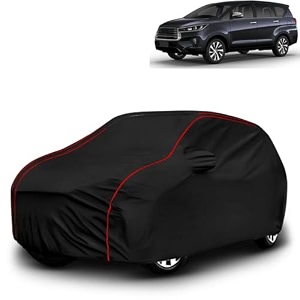 ayshu all-weather resistant car cover compatible with toyota innova  triple-stitched mirror amp antenna pockets with elastic bottom hem amp buckle strap  dustproof uv protection