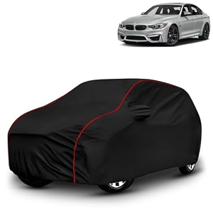 ayshu all-weather resistant car cover compatible with bmw m3  triple-stitched mirror amp antenna pockets with elastic bottom hem amp buckle strap  dustproof uv protection