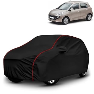 ayshu all-weather resistant car cover compatible with hyundai santro magna  triple-stitched mirror amp antenna pockets with elastic bottom hem amp buckle strap  dustproof uv protection