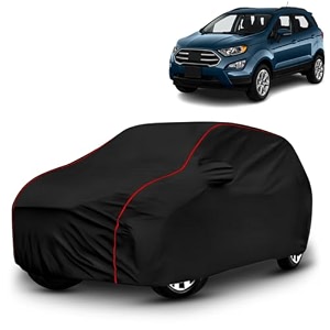 ayshu all-weather resistant car cover compatible with ford ecosport  triple-stitched mirror amp antenna pockets with elastic bottom hem amp buckle strap  dustproof uv protection