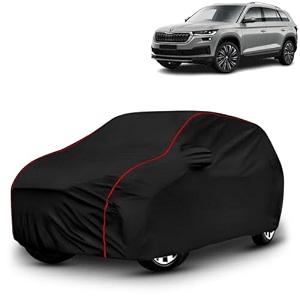 ayshu all-weather resistant car cover compatible with skoda kodiaq  triple-stitched mirror amp antenna pockets with elastic bottom hem amp buckle strap  dustproof uv protection