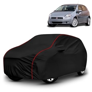 ayshu all-weather resistant car cover compatible with fiat punto  triple-stitched mirror amp antenna pockets with elastic bottom hem amp buckle strap  dustproof uv protection