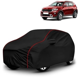 ayshu all-weather resistant car cover compatible with kia sonet  triple-stitched mirror amp antenna pockets with elastic bottom hem amp buckle strap  dustproof uv protection