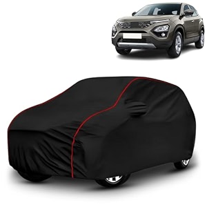 ayshu all-weather resistant car cover compatible with tata harrier xma at  triple-stitched mirror amp antenna pockets with elastic bottom hem amp buckle strap  dustproof uv protection