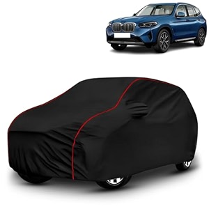 ayshu all-weather resistant car cover compatible with bmw x3  triple-stitched mirror amp antenna pockets with elastic bottom hem amp buckle strap  dustproof uv protection