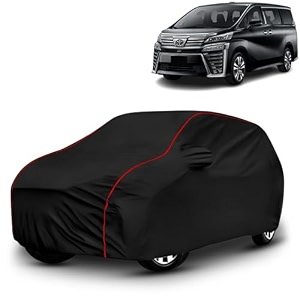 ayshu all-weather resistant car cover compatible with toyota vellfire  triple-stitched mirror amp antenna pockets with elastic bottom hem amp buckle strap  dustproof uv protection