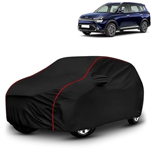 ayshu all-weather resistant car cover compatible with kia carens  triple-stitched mirror amp antenna pockets with elastic bottom hem amp buckle strap  dustproof uv protection