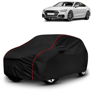 ayshu all-weather resistant car cover compatible with audi s6  triple-stitched mirror amp antenna pockets with elastic bottom hem amp buckle strap  dustproof uv protection