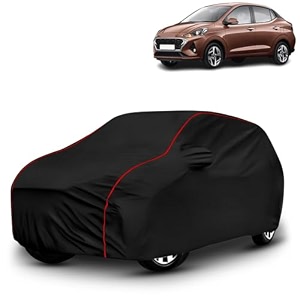 ayshu all-weather resistant car cover compatible with hyundai aura  triple-stitched mirror amp antenna pockets with elastic bottom hem amp buckle strap  dustproof uv protection