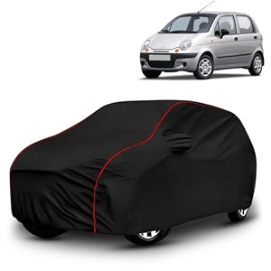 ayshu all-weather resistant car cover compatible with daewoo matiz  triple-stitched mirror amp antenna pockets with elastic bottom hem amp buckle strap  dustproof uv protection