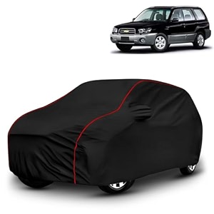 ayshu all-weather resistant car cover compatible with chevrolet forester  triple-stitched mirror amp antenna pockets with elastic bottom hem amp buckle strap  dustproof uv protection