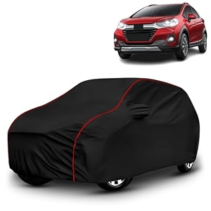 ayshu all-weather resistant car cover compatible with honda wr-v  triple-stitched mirror amp antenna pockets with elastic bottom hem amp buckle strap  dustproof uv protection