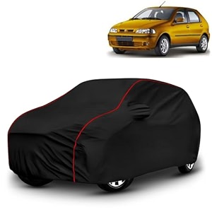 ayshu all-weather resistant car cover compatible with fiat palio nv  triple-stitched mirror amp antenna pockets with elastic bottom hem amp buckle strap  dustproof uv protection