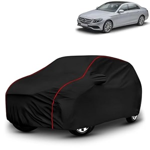 ayshu all-weather resistant car cover compatible with mercedes benz e class e350  triple-stitched mirror amp antenna pockets with elastic bottom hem amp buckle strap  dustproof uv protection