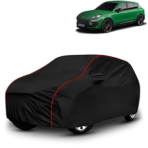 ayshu all-weather resistant car cover compatible with porsche macan  triple-stitched mirror amp antenna pockets with elastic bottom hem amp buckle strap  dustproof uv protection