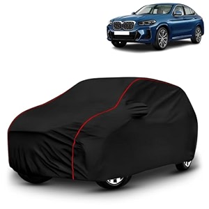 ayshu all-weather resistant car cover compatible with bmw x4  triple-stitched mirror amp antenna pockets with elastic bottom hem amp buckle strap  dustproof uv protection