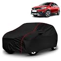 AYSHU All-Weather Resistant Car Cover Compatible with Tata Tiago NRG | Triple-Stitched Mirror &amp; Antenna Pockets with Elastic Bottom Hem &amp; Buckle Strap | Dustproof, UV Protection
