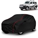 AYSHU All-Weather Resistant Car Cover Compatible with Tata Movus | Triple-Stitched Mirror &amp; Antenna Pockets with Elastic Bottom Hem &amp; Buckle Strap | Dustproof, UV Protection