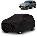 AYSHU All-Weather Resistant Car Cover Compatible with Fiat Uno | Triple-Stitched Mirror &amp; Antenna Pockets with Elastic Bottom Hem &amp; Buckle Strap | Dustproof, UV Protection