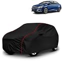 AYSHU All-Weather Resistant Car Cover Compatible with Maruti Suzuki Ciaz | Triple-Stitched Mirror &amp; Antenna Pockets with Elastic Bottom Hem &amp; Buckle Strap | Dustproof, UV Protection