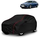 AYSHU All-Weather Resistant Car Cover Compatible with BMW 520D | Triple-Stitched Mirror &amp; Antenna Pockets with Elastic Bottom Hem &amp; Buckle Strap | Dustproof, UV Protection
