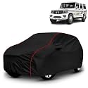 AYSHU All-Weather Resistant Car Cover Compatible with Mahindra Bolero | Triple-Stitched Mirror &amp; Antenna Pockets with Elastic Bottom Hem &amp; Buckle Strap | Dustproof, UV Protection