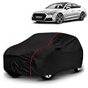 AYSHU All-Weather Resistant Car Cover Compatible with Audi A7 | Triple-Stitched Mirror &amp; Antenna Pockets with Elastic Bottom Hem &amp; Buckle Strap | Dustproof, UV Protection