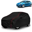 AYSHU All-Weather Resistant Car Cover Compatible with Fiat Grande Punto | Triple-Stitched Mirror &amp; Antenna Pockets with Elastic Bottom Hem &amp; Buckle Strap | Dustproof, UV Protection