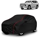 AYSHU All-Weather Resistant Car Cover Compatible with Toyota Land Cruiser | Triple-Stitched Mirror &amp; Antenna Pockets with Elastic Bottom Hem &amp; Buckle Strap | Dustproof, UV Protection