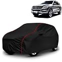 AYSHU All-Weather Resistant Car Cover Compatible with Mercedes Benz M Class | Triple-Stitched Mirror &amp; Antenna Pockets with Elastic Bottom Hem &amp; Buckle Strap | Dustproof, UV Protection