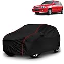 AYSHU All-Weather Resistant Car Cover Compatible with Maruti Suzuki Zen | Triple-Stitched Mirror &amp; Antenna Pockets with Elastic Bottom Hem &amp; Buckle Strap | Dustproof, UV Protection