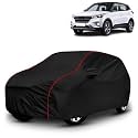 AYSHU All-Weather Resistant Car Cover Compatible with Hyundai Creta | Triple-Stitched Mirror &amp; Antenna Pockets with Elastic Bottom Hem &amp; Buckle Strap | Dustproof, UV Protection